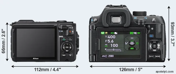 Comparison W300 or K-70 rear