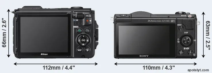 Comparison W300 or A5100 rear