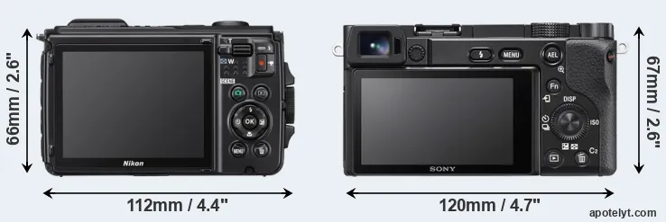 Comparison W300 or A6100 rear
