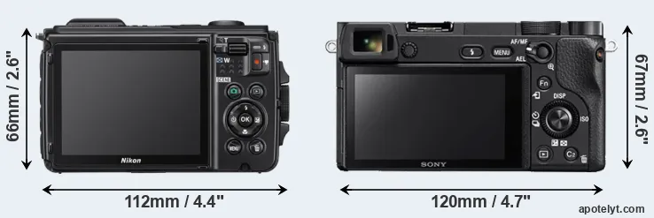 Comparison W300 or A6300 rear