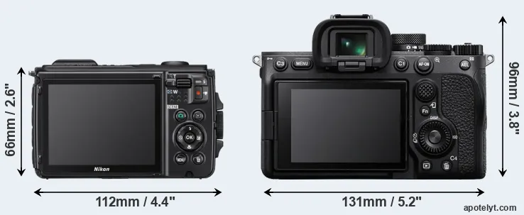 Comparison W300 or A7 IV rear