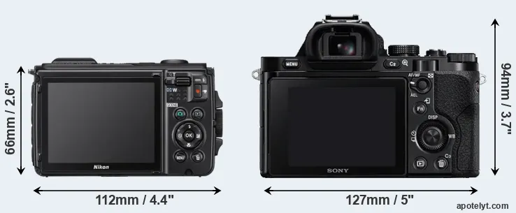 Comparison W300 or A7 rear