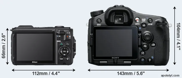 Comparison W300 or A77 rear