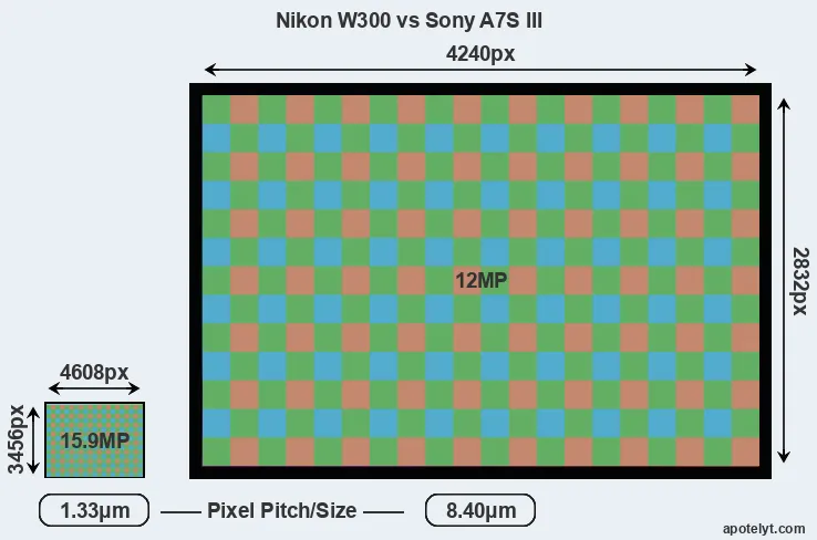 W300 versus A7S III MP