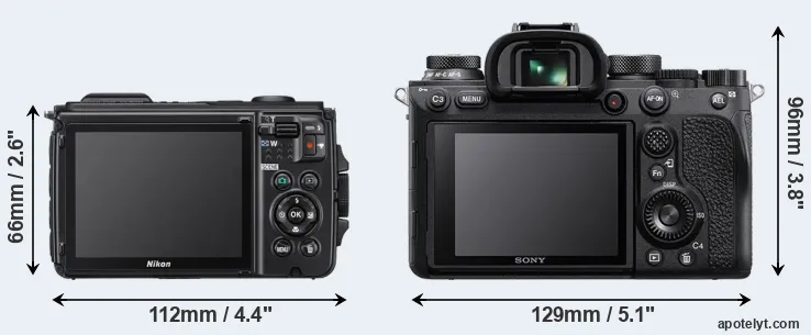 Comparison W300 or A9 II rear