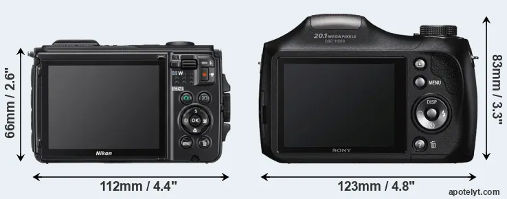 Comparison W300 or H200 rear