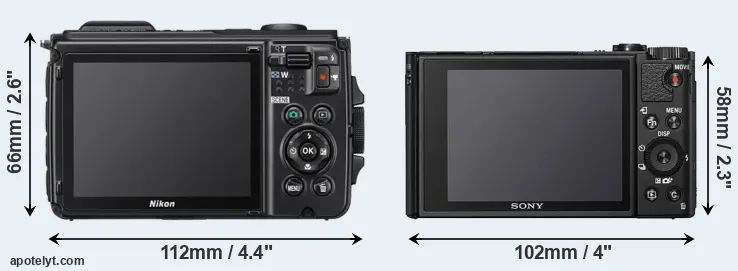 Comparison W300 or HX99 rear