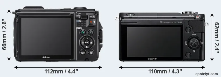 Comparison W300 or NEX-3N rear
