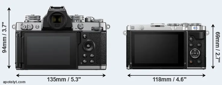 Comparison Z fc or E-P7 rear