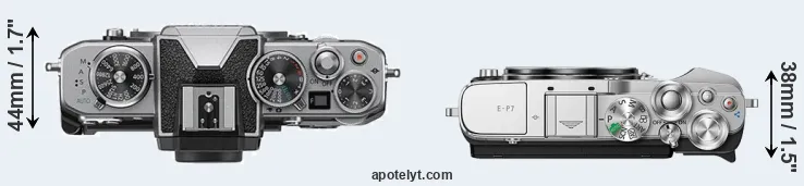 Compare Z fc versus E-P7 top
