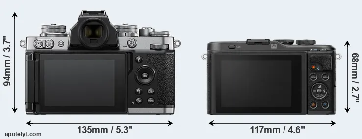 Comparison Z fc or E-PL10 rear