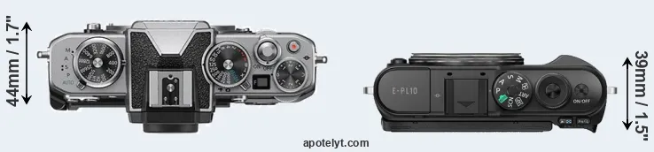 Compare Z fc versus E-PL10 top