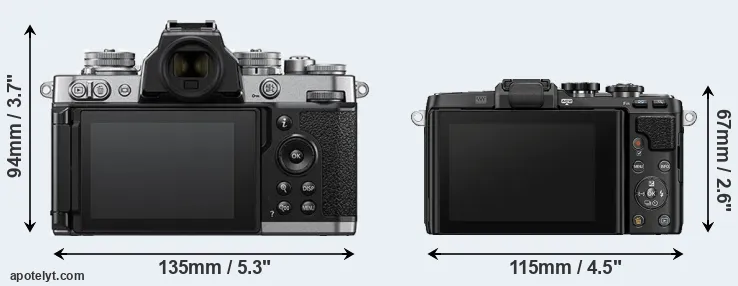 Comparison Z fc or E-PL7 rear