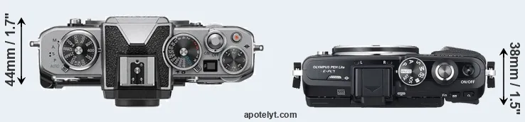 Compare Z fc versus E-PL7 top