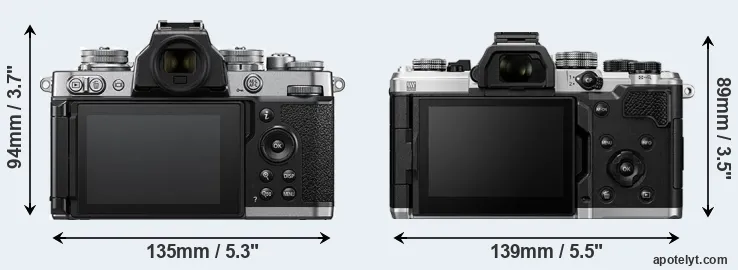 Comparison Z fc or OM-3 rear