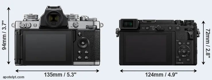 Comparison Z fc or GX9 rear