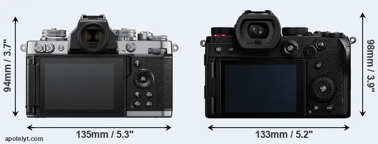 Comparison Z fc or S5 rear