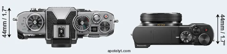 Compare Z fc versus TZ100 top