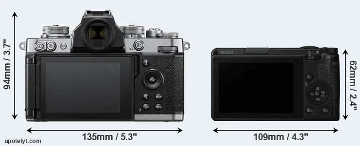 Comparison Z fc or GR III rear