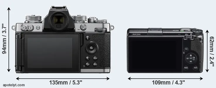 Comparison Z fc or GR IIIx rear