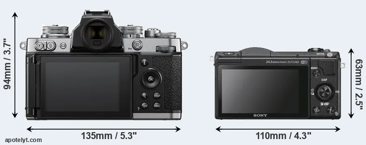 Comparison Z fc or A5100 rear