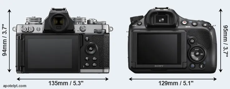 Comparison Z fc or A58 rear