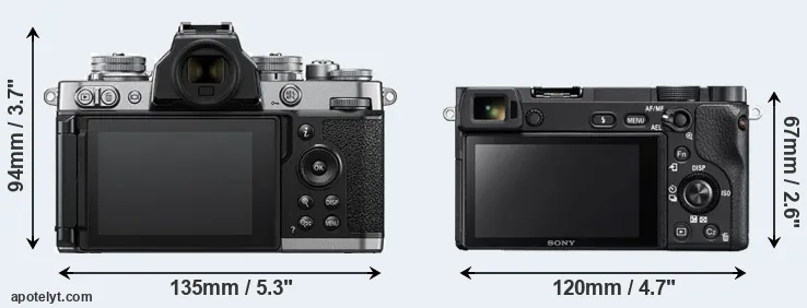 Comparison Z fc or A6300 rear