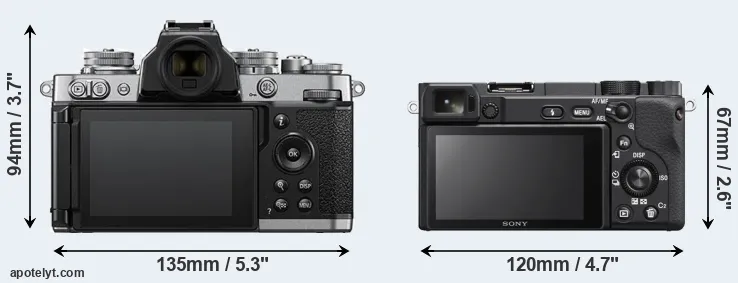 Comparison Z fc or A6400 rear