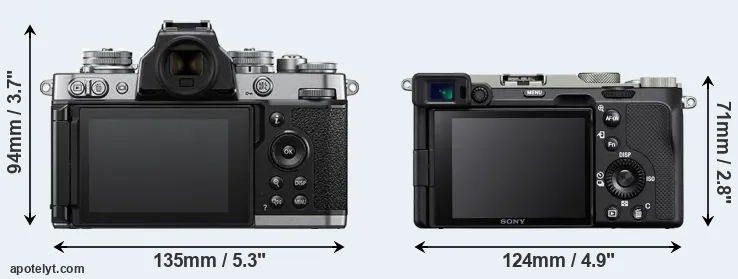 Comparison Z fc or A7C rear