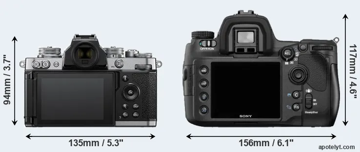Comparison Z fc or A850 rear