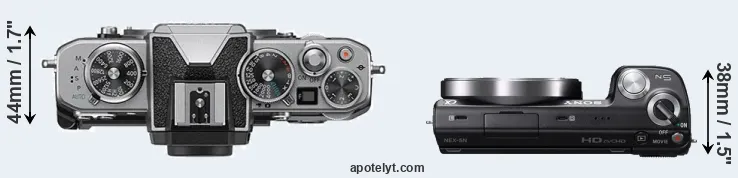 Compare Z fc versus NEX-5N top