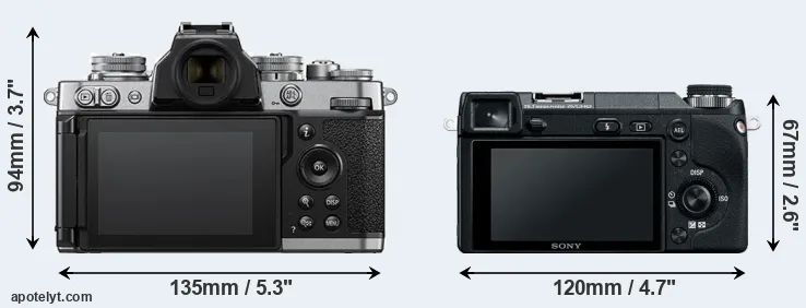 Comparison Z fc or NEX-6 rear