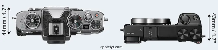 Compare Z fc versus NEX-7 top