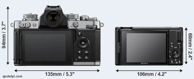 Comparison Z fc or ZV-1F rear