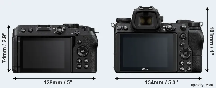 Comparison Z30 or Z7 rear