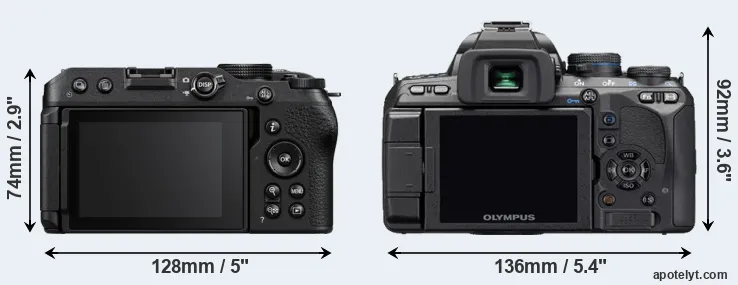 Comparison Z30 or E-510 rear