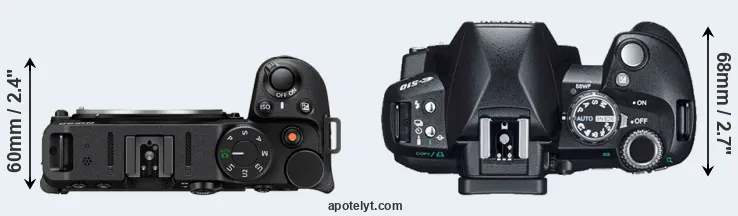 Compare Z30 versus E-510 top