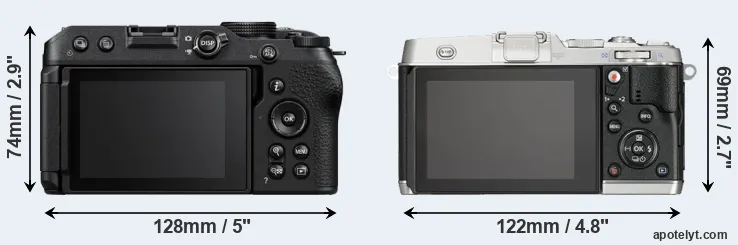 Comparison Z30 or E-P5 rear