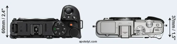 Compare Z30 versus E-P5 top