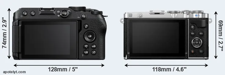 Comparison Z30 or E-P7 rear