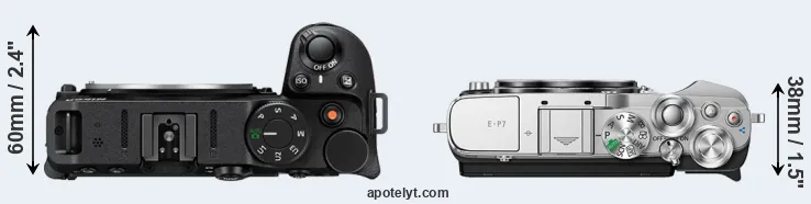 Compare Z30 versus E-P7 top