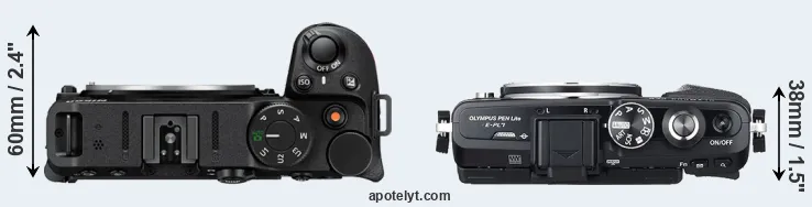 Compare Z30 versus E-PL7 top