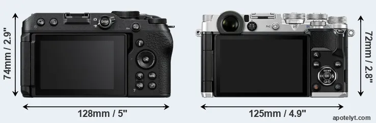 Comparison Z30 or PEN-F rear