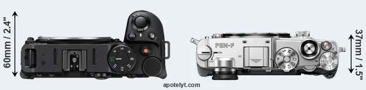 Compare Z30 versus PEN-F top