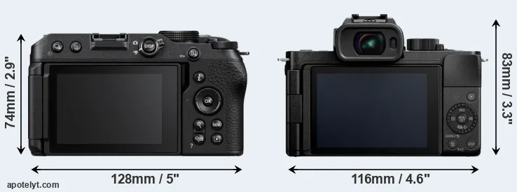 Comparison Z30 or G100 rear