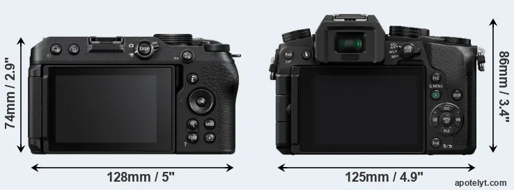Comparison Z30 or G7 rear