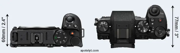 Compare Z30 versus G7 top