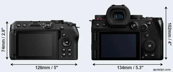 Comparison Z30 or G9 II rear