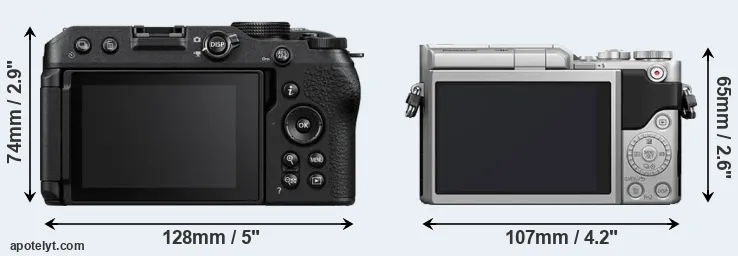 Comparison Z30 or GX800 rear