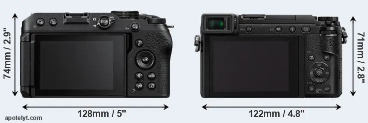 Comparison Z30 or GX85 rear